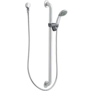 Moen 52236GBM15 Commercial Slide Bar/Grab Bar Eco Performance Hand Shower System 1.5 gpm, Chrome