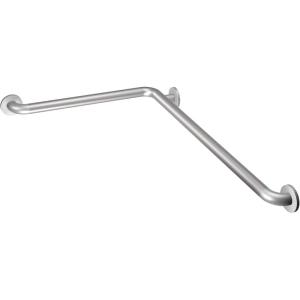 Moen 8996 Home Care Concealed Screw L-Shaped Bathroom Safety Grab Bar, 24-Inch x 48-Inch, Peened Stainless Steel