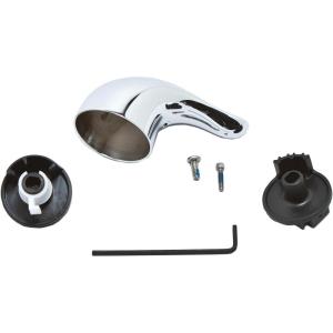 Moen Chrome Metal Replacement Lever Shower Handle Kit for Single Handle Tub and Shower Faucets, 100657
