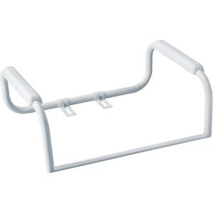 Moen Glacier White Home Care Bathroom Safety Toilet Grab Bar, Toilet Rails for Seniors, DN7015