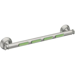 Moen MLR8718D4GBN Banbury 18″ Glow-In-The-Dark Bathroom Grab Bar, Brushed Nickel