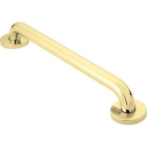 Moen R8718PS Bathroom Safety 18-Inch Grab Bar with Concealed Screws, Stainless(Polished Brass)
