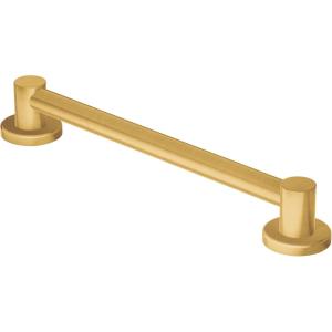 Moen YG0418BG Bathroom Safety 18-Inch Stainless Steel Modern Bathroom Grab Bar, Brushed Gold(Brushed Gold)
