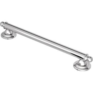 Moen YG2224BN Bathroom Safety 24-Inch Stainless Steel Traditional Bathroom Grab Bar, Brushed Nickel(Chrome)
