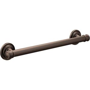 Moen YG6424ORB Bathroom Safety 24-Inch Stainless Steel Traditional Bathroom Grab Bar, Oil-Rubbed Bronze(Oil Rubbed Bronze)