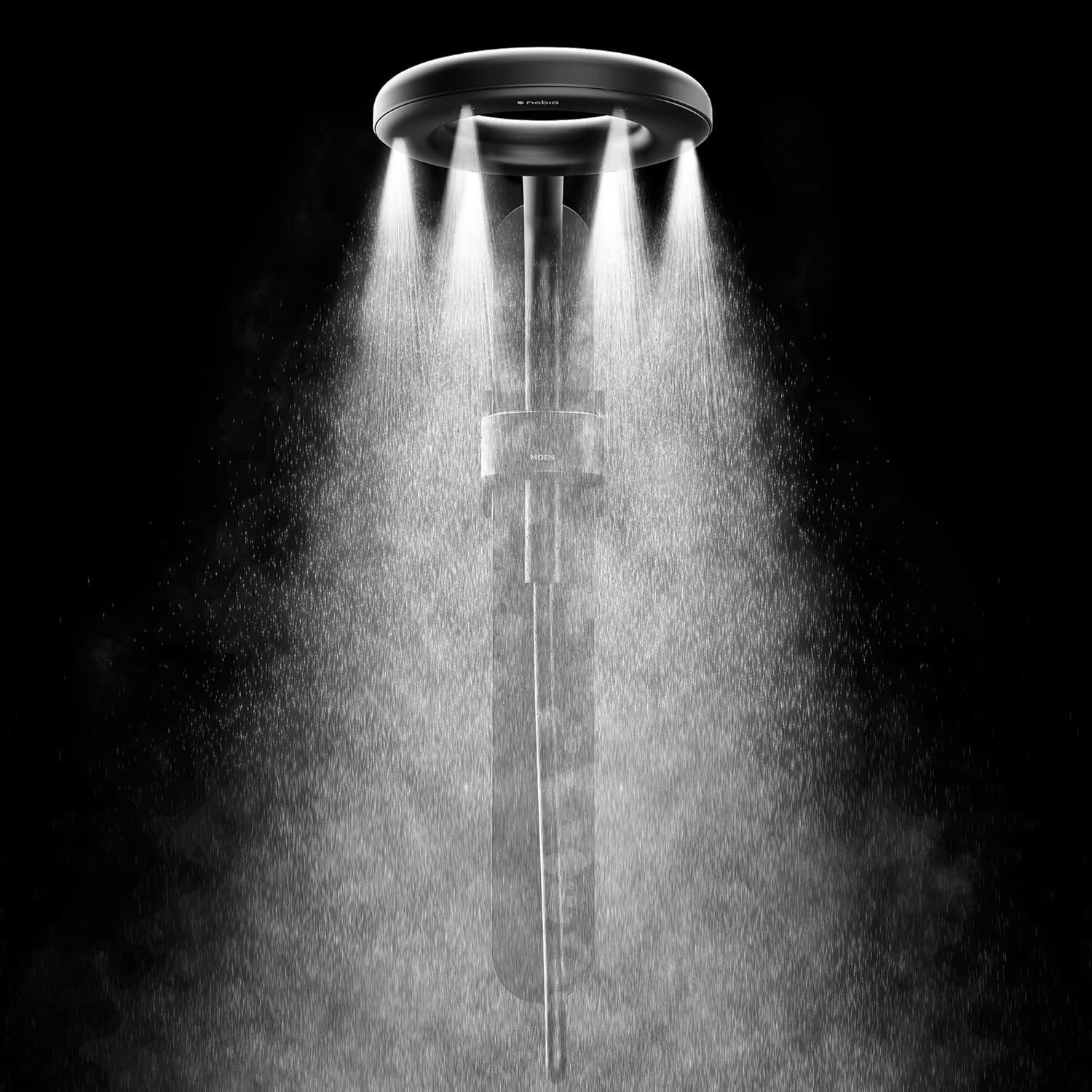 image:imageMoen N207R0BL Spa Shower Rainshower Matte BlackMatte Black