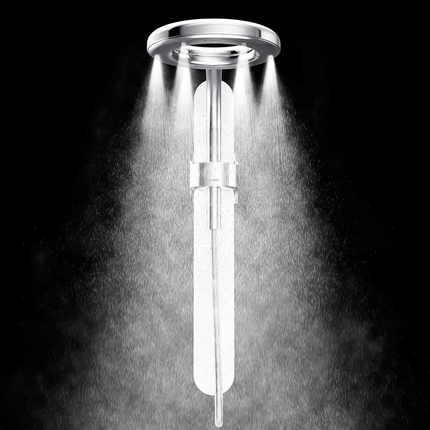 image:imageMoen N207R0BL Spa Shower Rainshower Matte BlackMatte BlackChrome