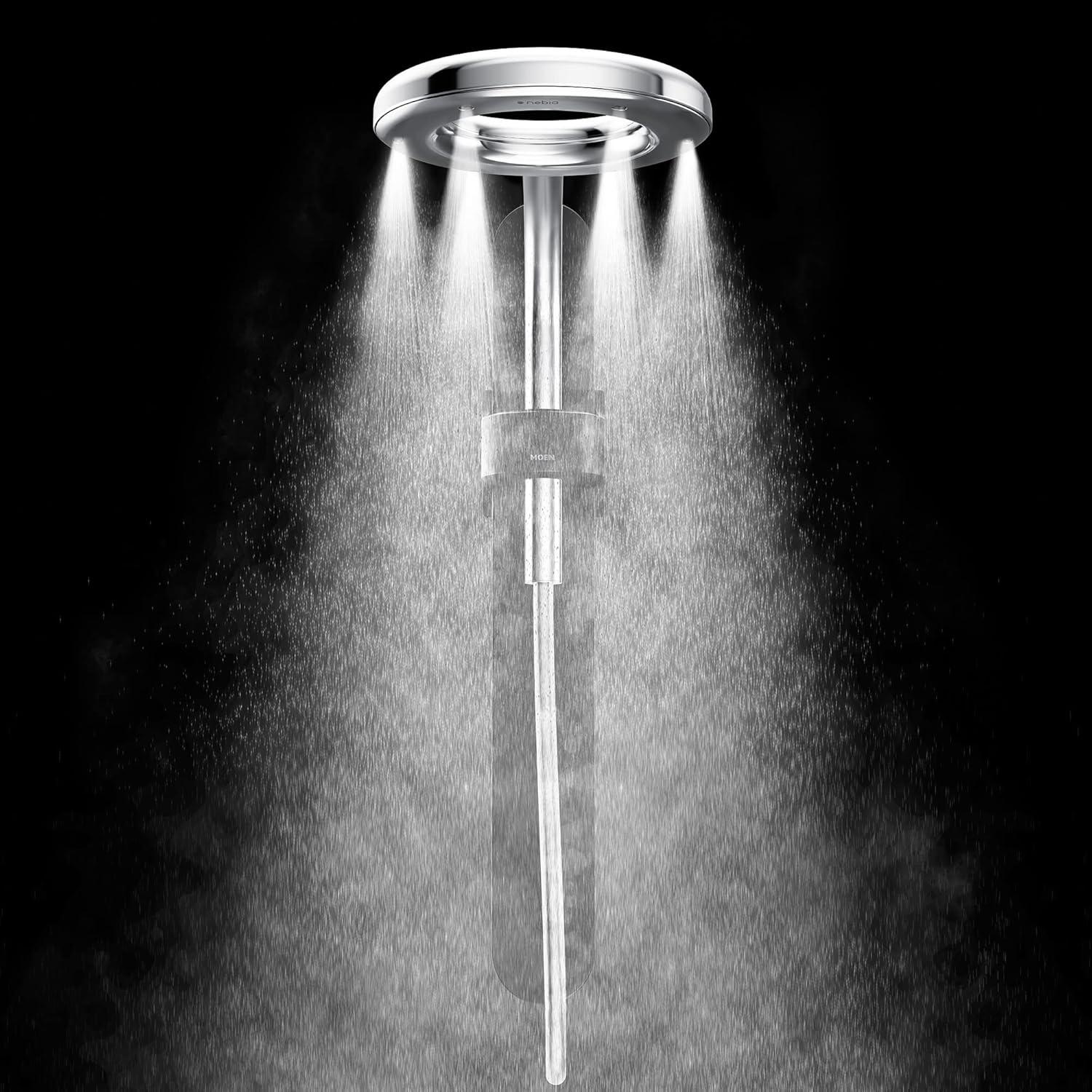 image:imageMoen N207R0BL Spa Shower Rainshower Matte BlackMatte BlackChrome