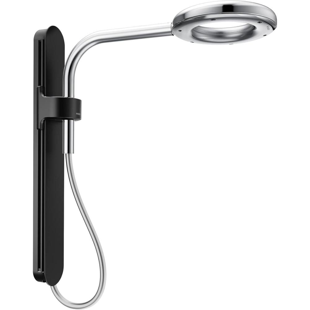 image:imageMoen N207R0BL Spa Shower Rainshower Matte BlackMatte BlackChrome