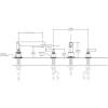Moen TS93003BL Arris 2-Handle Deck Mount Modern Roman Tub Faucet Trim Kit, Valve Required, Matte Black(Matte Black)
