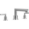 Moen TS93003BL Arris 2-Handle Deck Mount Modern Roman Tub Faucet Trim Kit, Valve Required, Matte Black(Chrome)