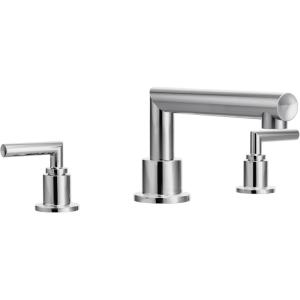 Moen TS93003BL Arris 2-Handle Deck Mount Modern Roman Tub Faucet Trim Kit, Valve Required, Matte Black(Chrome)