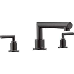 Moen TS93003BL Arris 2-Handle Deck Mount Modern Roman Tub Faucet Trim Kit, Valve Required, Matte Black(Matte Black)